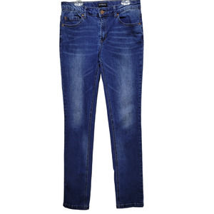 Kidpik Girls Blue Skinny Jeans Whiskering Five Pockets Medium Wash Size 16